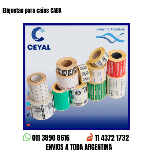 Etiquetas para cajas CABA