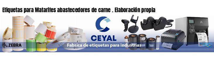 Etiquetas para Matarifes abastecedores de carne . Elaboración propia