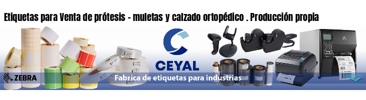 Etiquetas para Venta de prótesis - muletas y calzado ortopédico . Producción propia