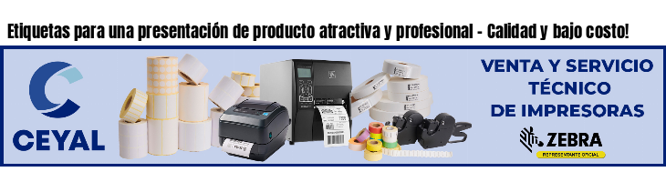 Etiquetas para una presentación de producto atractiva y profesional – Calidad y bajo costo!