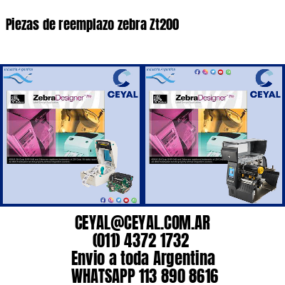 Piezas de reemplazo zebra Zt200