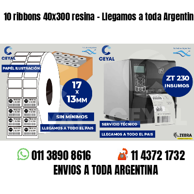 10 ribbons 40x300 resina - Llegamos a toda Argentina