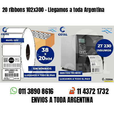 20 ribbons 102x300 - Llegamos a toda Argentina