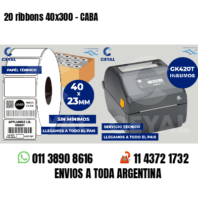 20 ribbons 40x300 - CABA