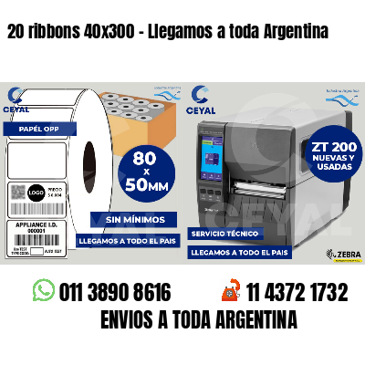 20 ribbons 40x300 - Llegamos a toda Argentina