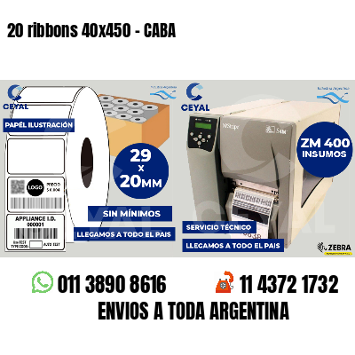20 ribbons 40x450 - CABA