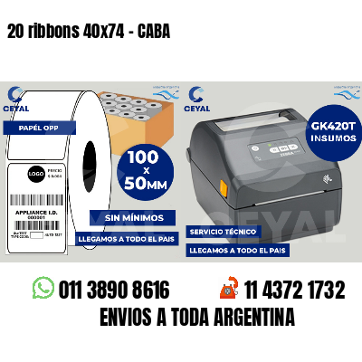 20 ribbons 40x74 - CABA