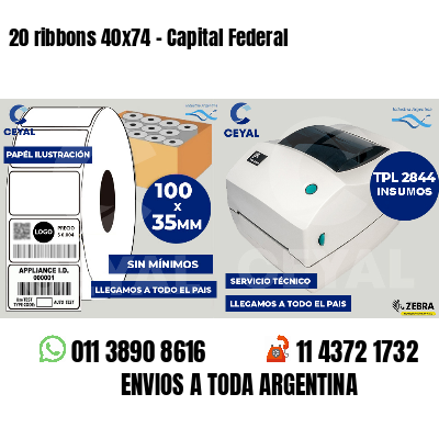 20 ribbons 40x74 - Capital Federal