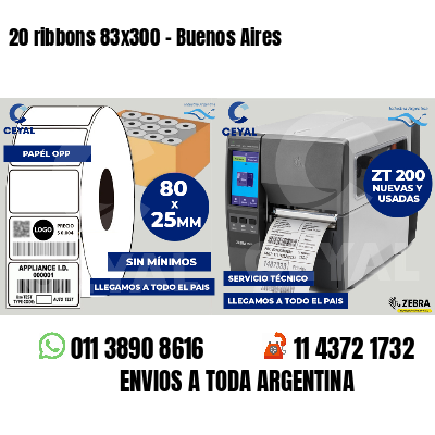 20 ribbons 83x300 - Buenos Aires