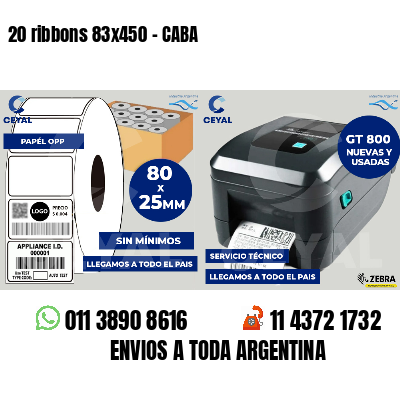 20 ribbons 83x450 - CABA