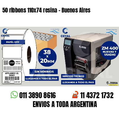 50 ribbons 110x74 resina - Buenos Aires
