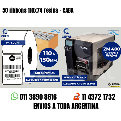 50 ribbons 110x74 resina - CABA