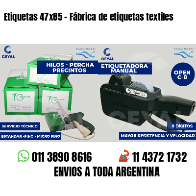 Etiquetas 47x85 - Fábrica de etiquetas textiles