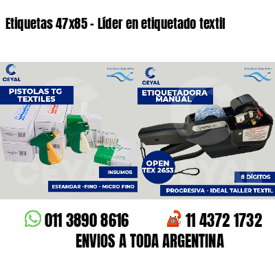 Etiquetas 47x85 - Líder en etiquetado textil