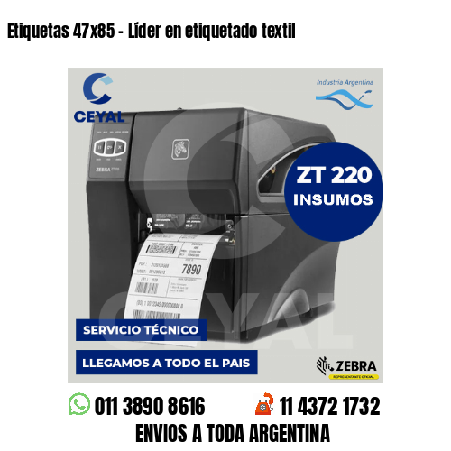 Etiquetas 47×85 – Líder en etiquetado textil