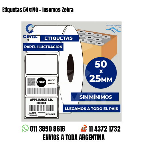 Etiquetas 54×140 – Insumos Zebra