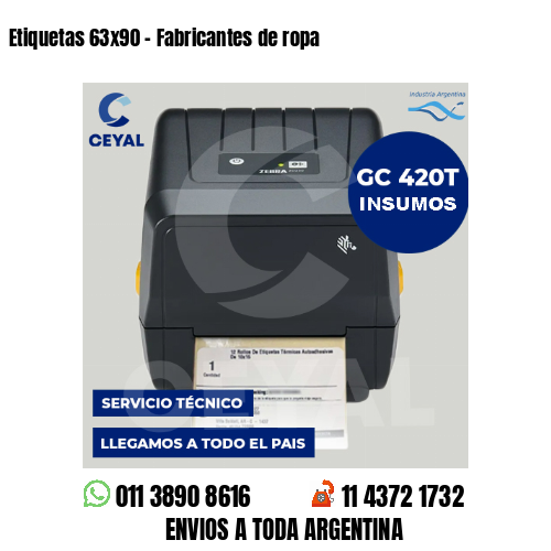 Etiquetas 63×90 – Fabricantes de ropa
