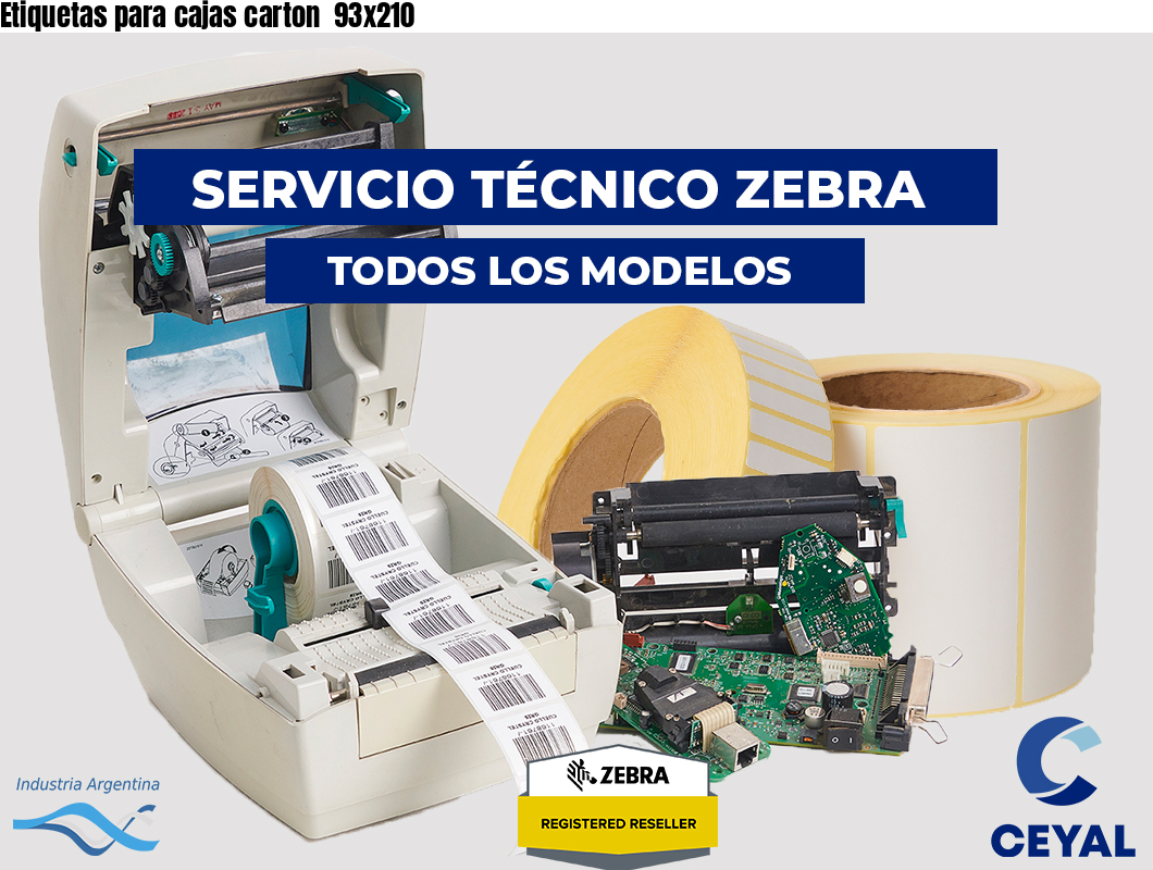 Etiquetas para cajas carton  93x210