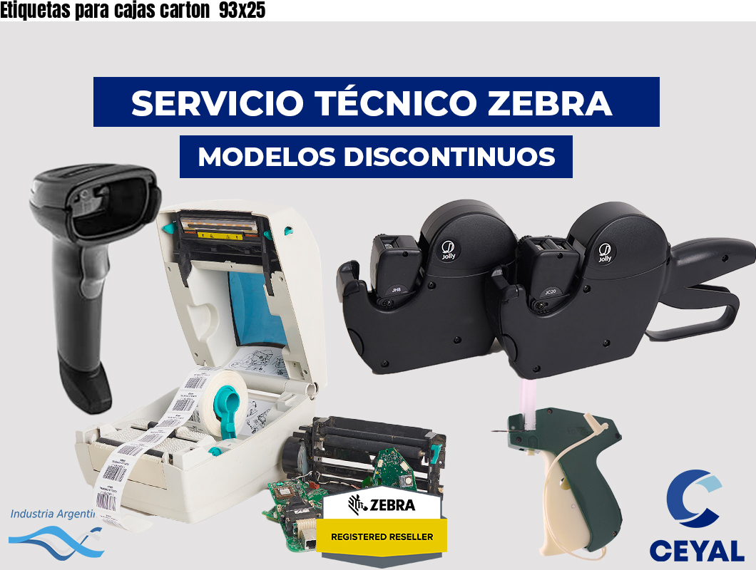 Etiquetas para cajas carton  93x25