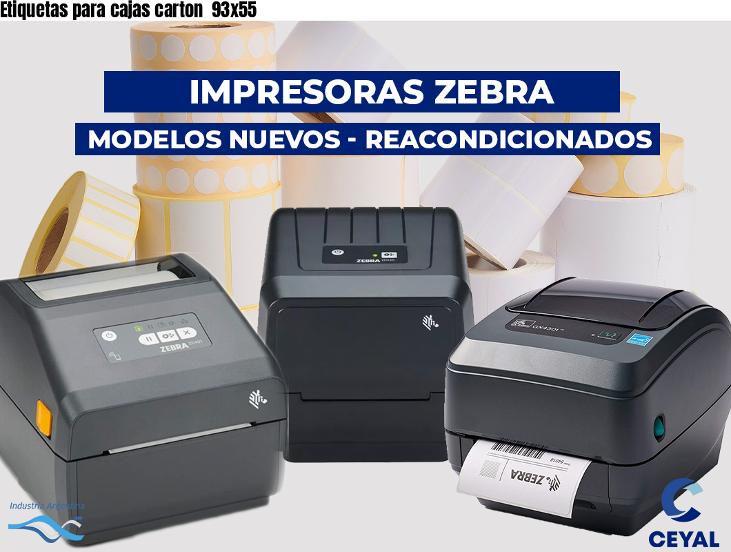 Etiquetas para cajas carton  93x55