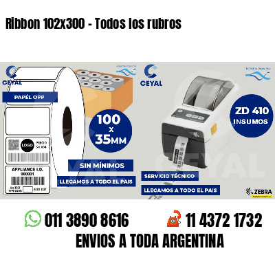 Ribbon 102x300 - Todos los rubros