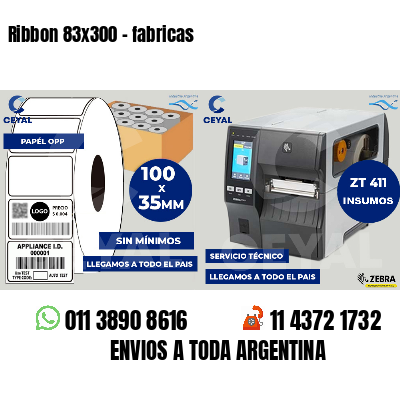 Ribbon 83x300 - fabricas