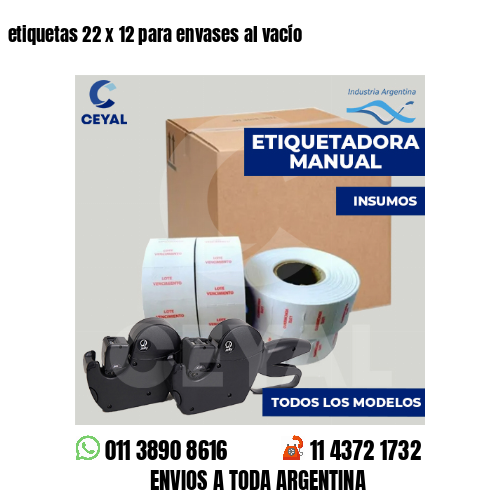 etiquetas 22 x 12 para envases al vacío 