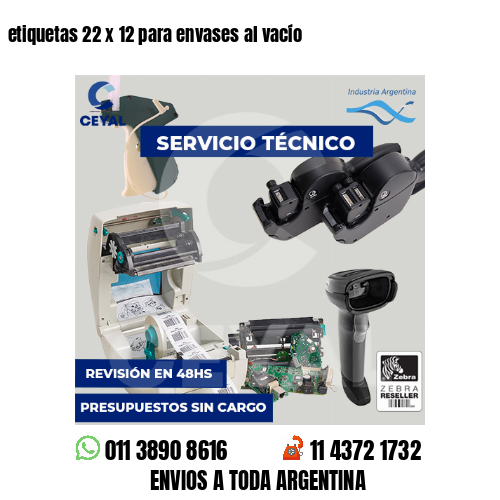 etiquetas 22 x 12 para envases al vacío 