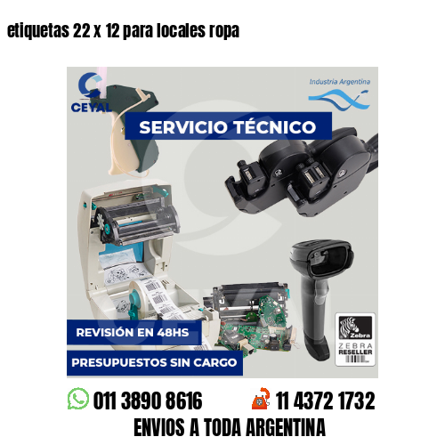 etiquetas 22 x 12 para locales ropa