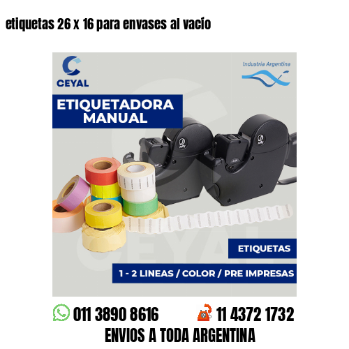 etiquetas 26 x 16 para envases al vacío 