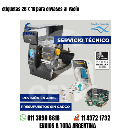 etiquetas 26 x 16 para envases al vacío 
