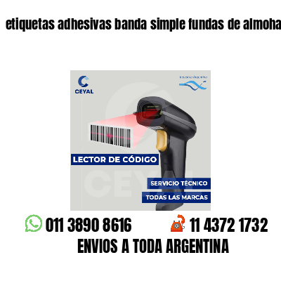 etiquetas adhesivas banda simple fundas de almohadas