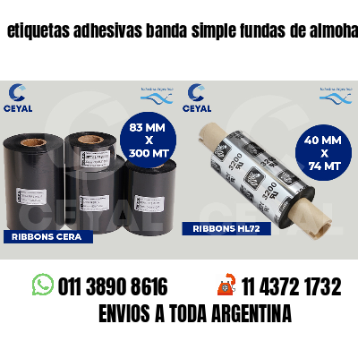 etiquetas adhesivas banda simple fundas de almohadas