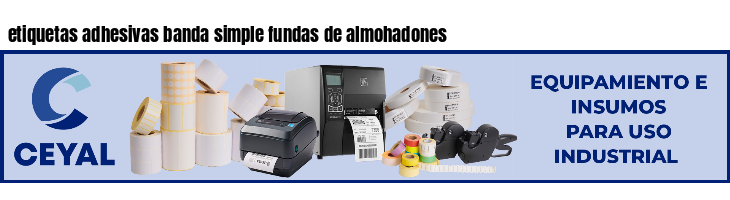 etiquetas adhesivas banda simple fundas de almohadones