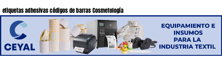 etiquetas adhesivas códigos de barras Cosmetología