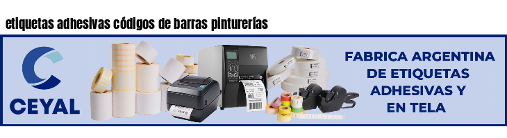 etiquetas adhesivas códigos de barras pinturerías