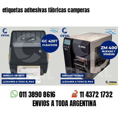 etiquetas adhesivas fábricas camperas