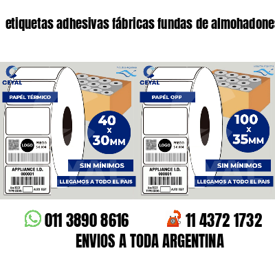 etiquetas adhesivas fábricas fundas de almohadones