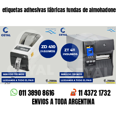 etiquetas adhesivas fábricas fundas de almohadones