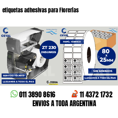 etiquetas adhesivas para Florerías