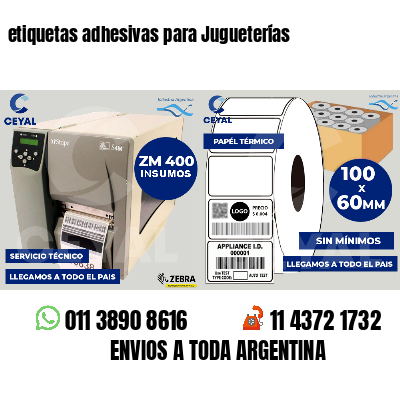 etiquetas adhesivas para Jugueterías