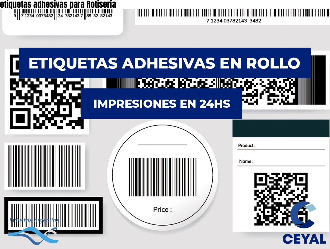 etiquetas adhesivas para Rotisería