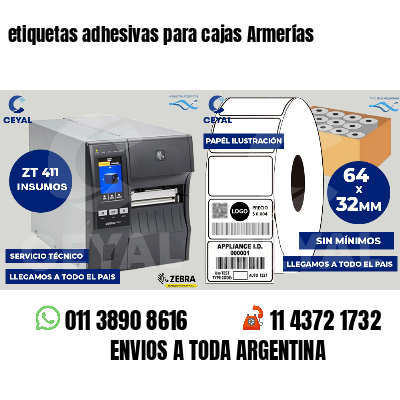 etiquetas adhesivas para cajas Armerías