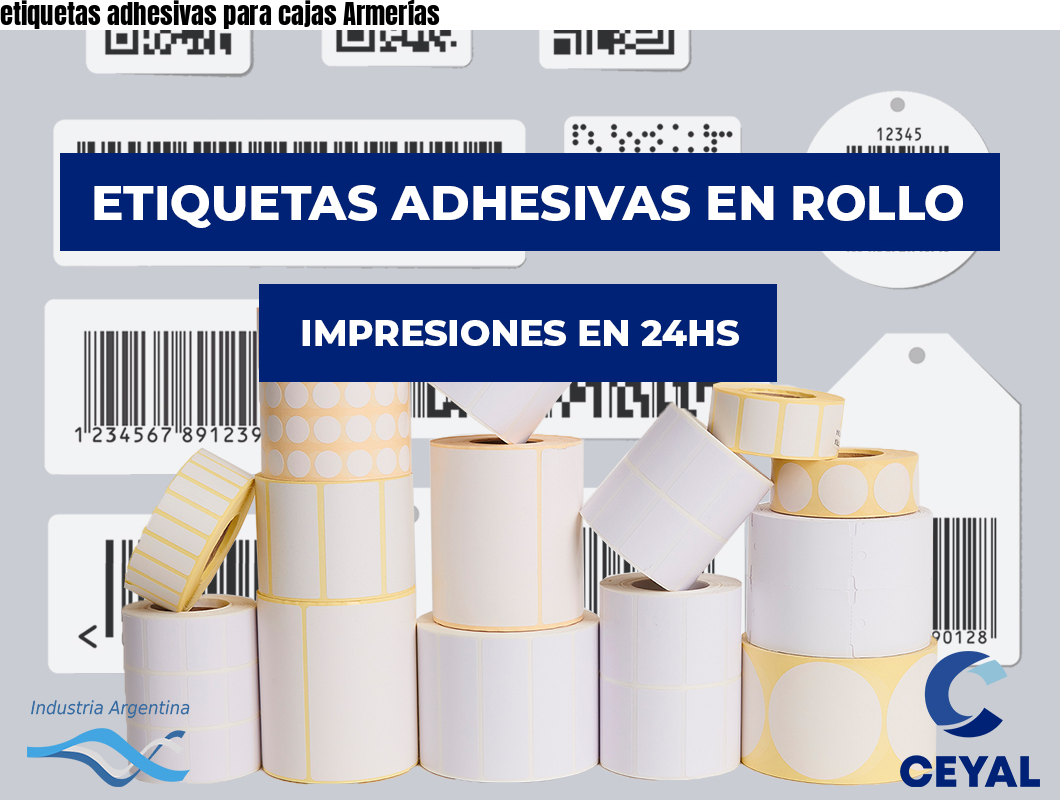 etiquetas adhesivas para cajas Armerías