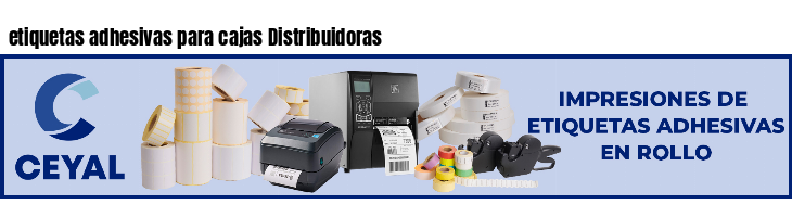etiquetas adhesivas para cajas Distribuidoras