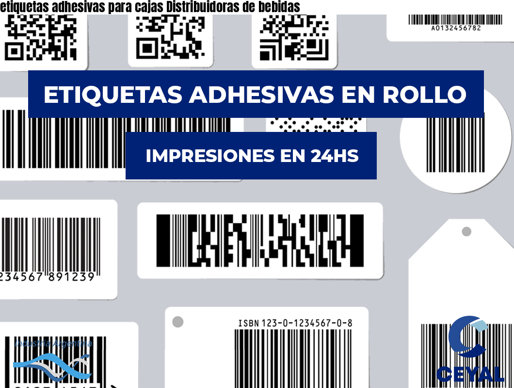 etiquetas adhesivas para cajas Distribuidoras de bebidas
