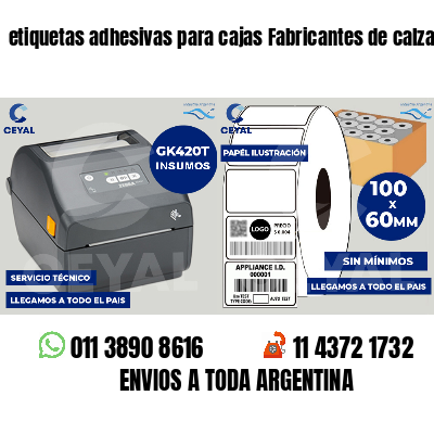 etiquetas adhesivas para cajas Fabricantes de calzado