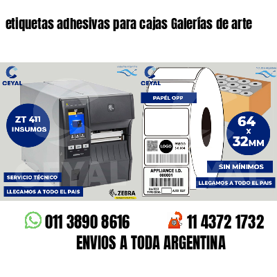 etiquetas adhesivas para cajas Galerías de arte
