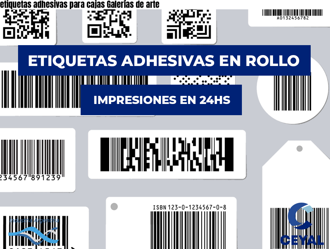 etiquetas adhesivas para cajas Galerías de arte