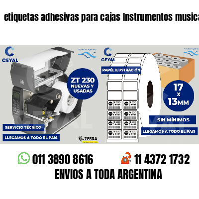 etiquetas adhesivas para cajas Instrumentos musicales